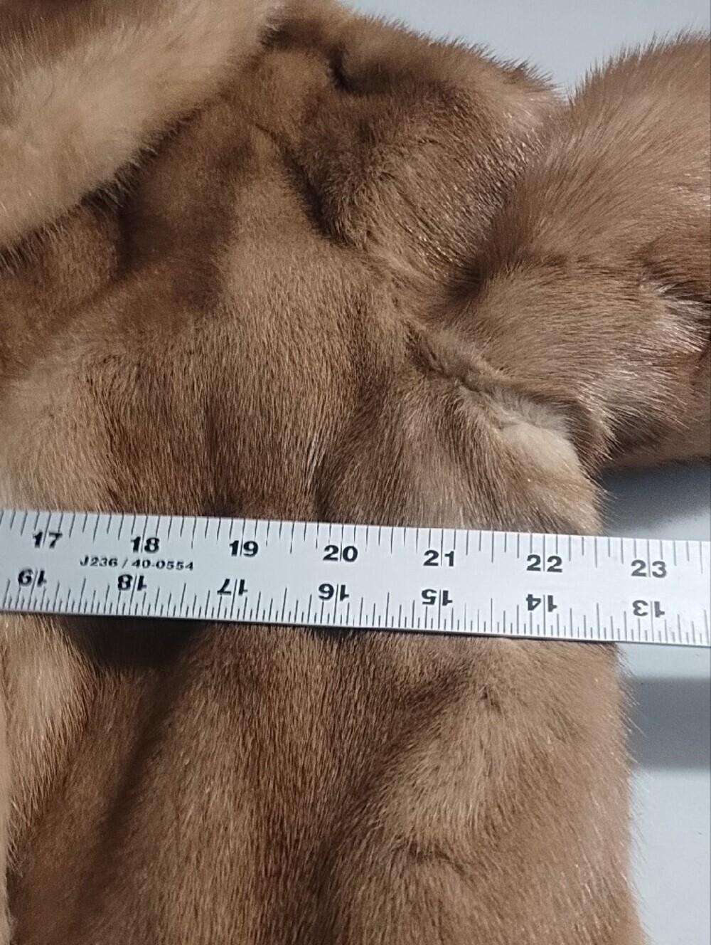 Luxury Classic Genuine Mink Fur Cropped Swing Jacket in Autumn Haze Pockets - Picture 8 of 16